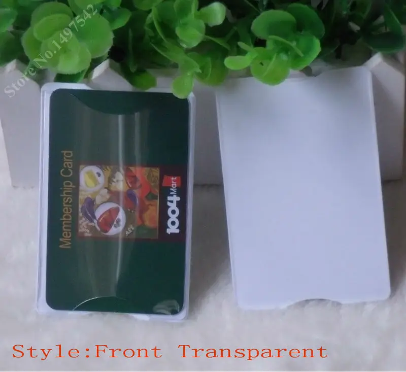 Бесплатная доставка 10 шт прозрачный ПВХ жесткий пластиковый держатель для карт