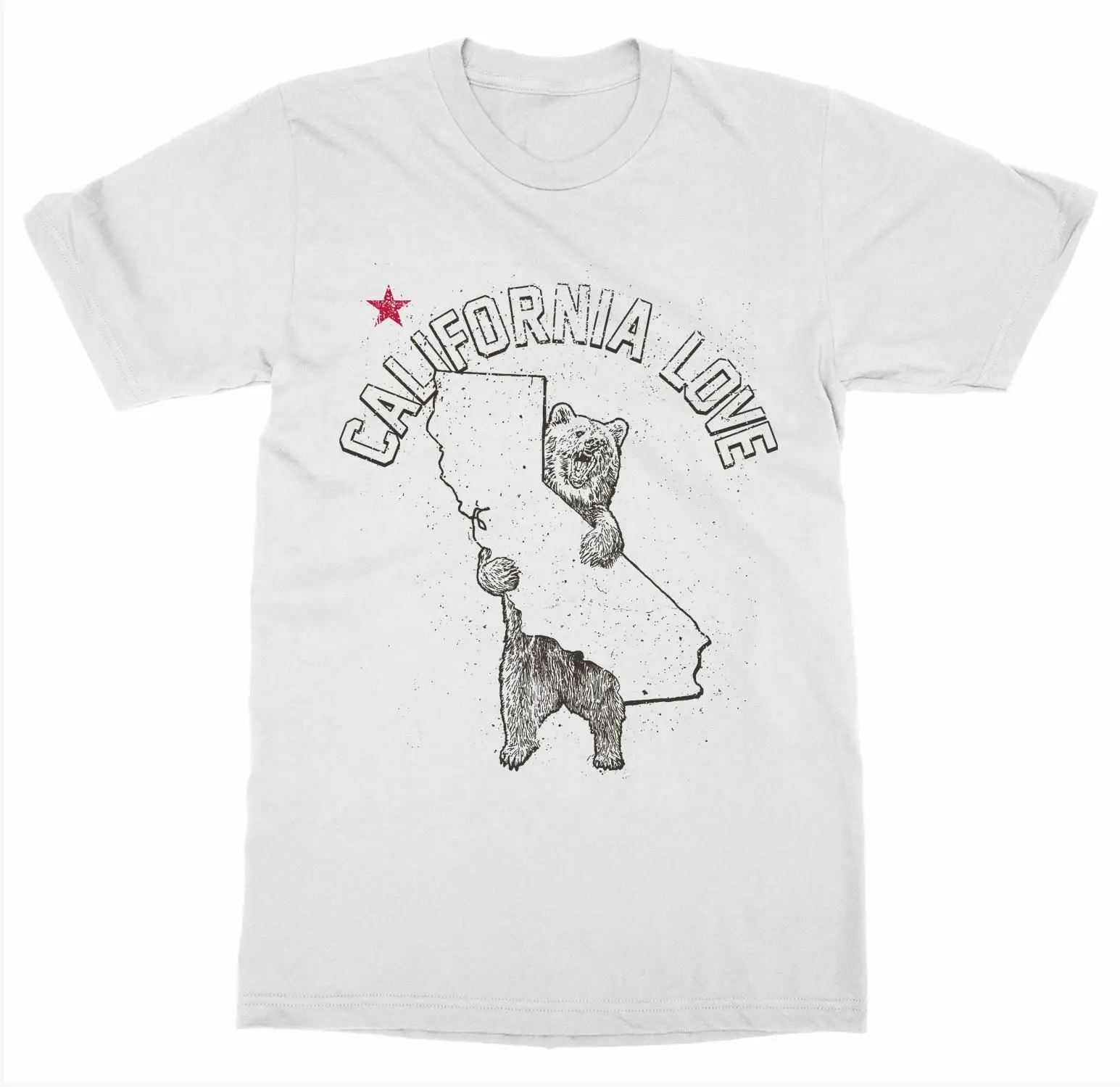 California 'Love' T-Shirt USA United States of America Patriot Capital National | Мужская одежда