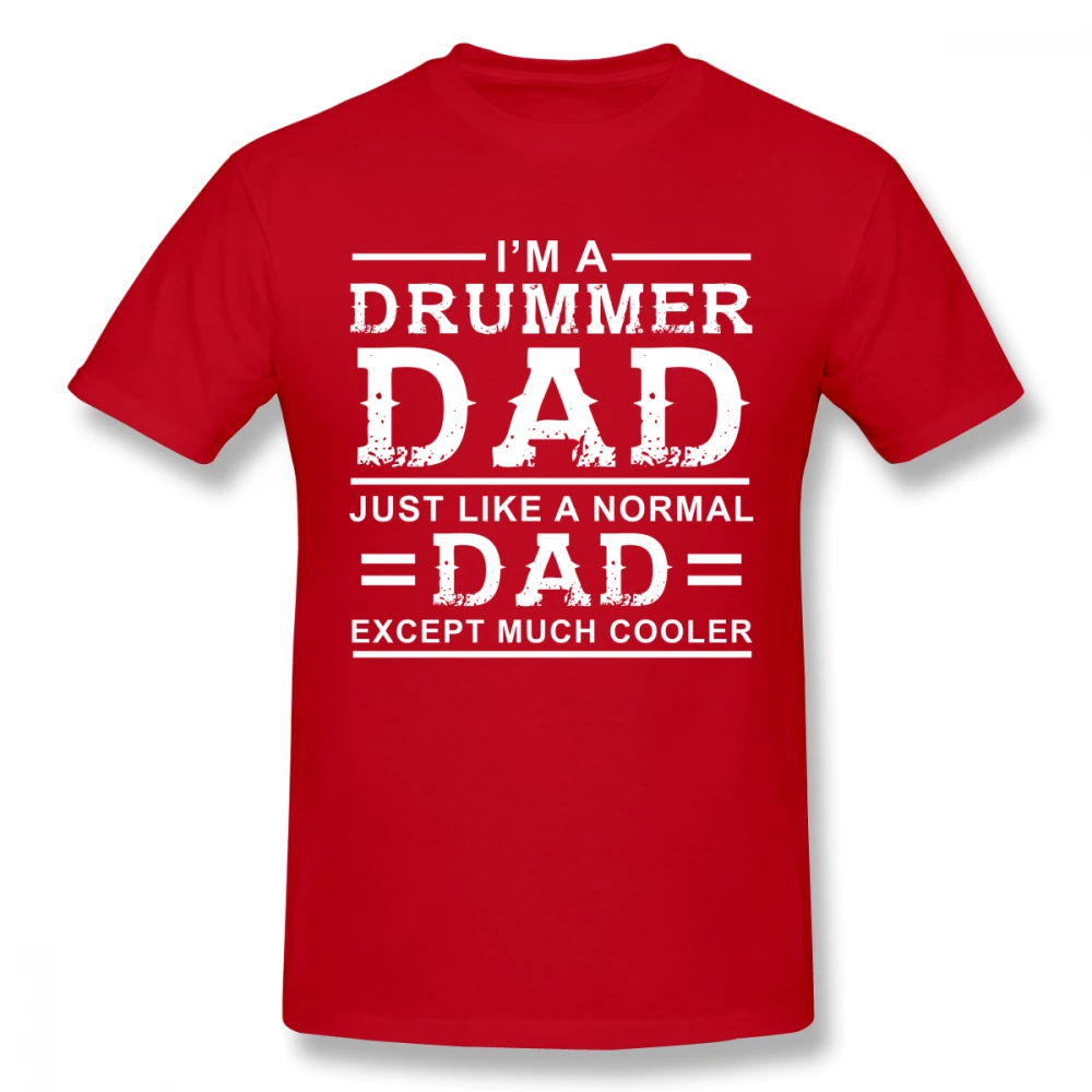 Футболка для мужчин с надписью Drummer Dad большие размеры | Мужская одежда