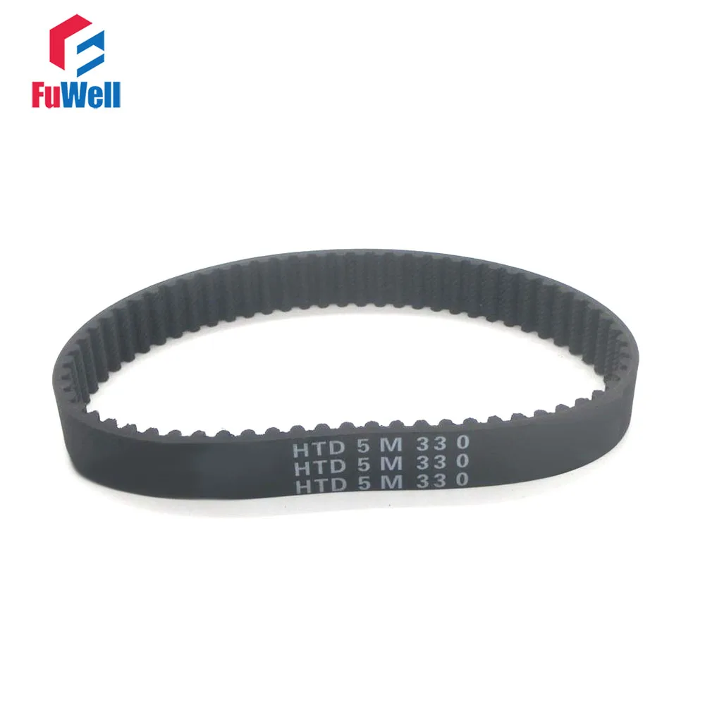 

HTD 5M Timing Belt 15/20/25mm Width 295/300/305/310/315/320/325/330/335/340/345mm Rubber Pulley Belt Closed Loop Toothed Belt
