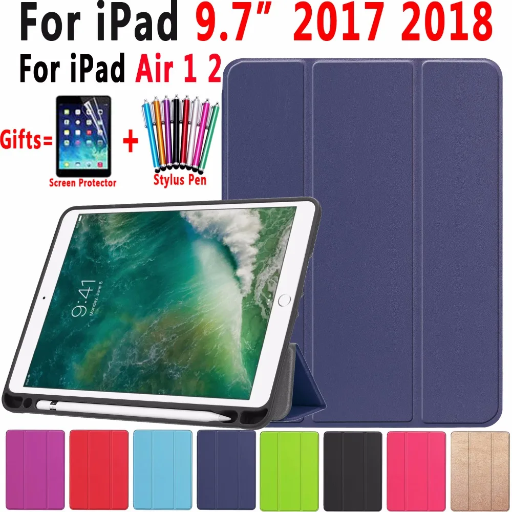 Умный чехол карандаш для Apple новый iPad 9 7 2017 2018 Air 1 2 5 6 го поколения Магнитный