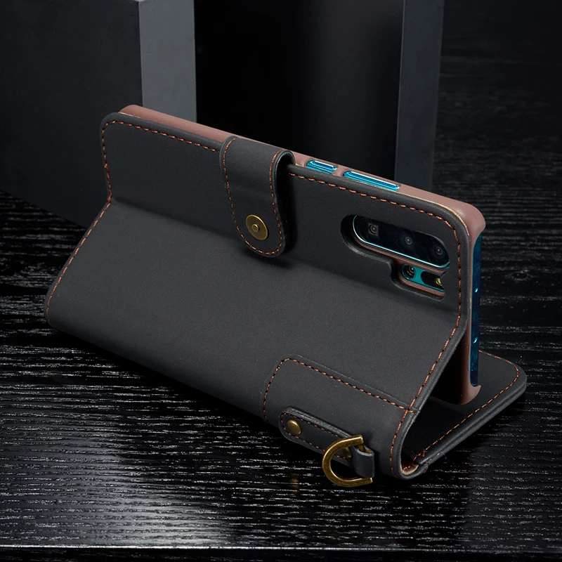 Ретро Флип Корова кожаный чехол для телефона для huawei P30 P30 Pro кошелек слот для карты стоит чехол для huawei P30 P30 Lite чехол сo шнуром