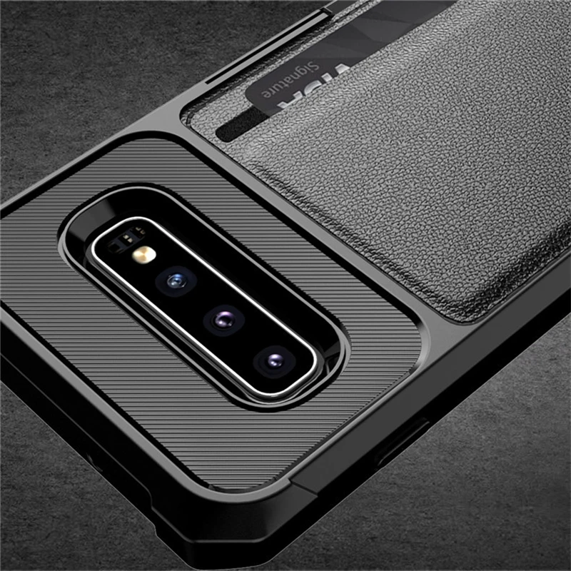 Чехол для Samsung Galaxy S10 Plus Премиум чехол из искусственной кожи бумажник с отделением