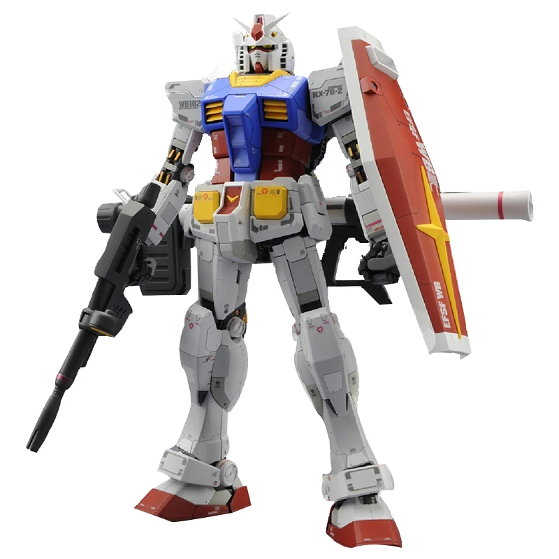 Bandai Gundam 1/100 мг GUNDAM RX 78 2 VER. 3 0 Мобильный костюм сборные модели наборы фигурки
