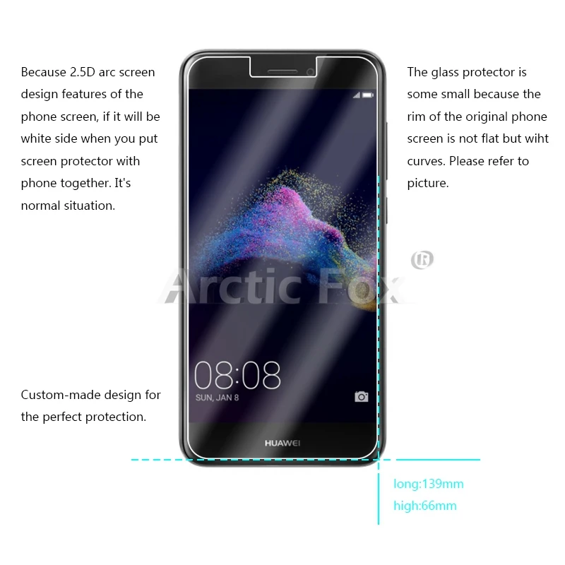 5 шт./лот закаленное Стекло для huawei Nova Smart Экран протектор Защитная пленка |