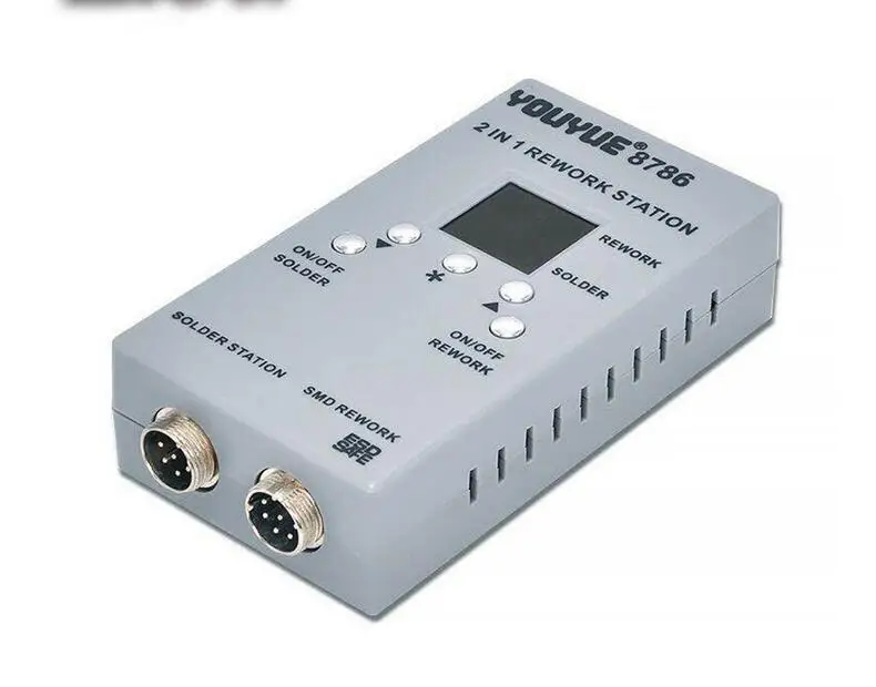 8878D двойной цифровой 2 в 1 SMD паяльная станция горячего воздуха Сварка тепловой