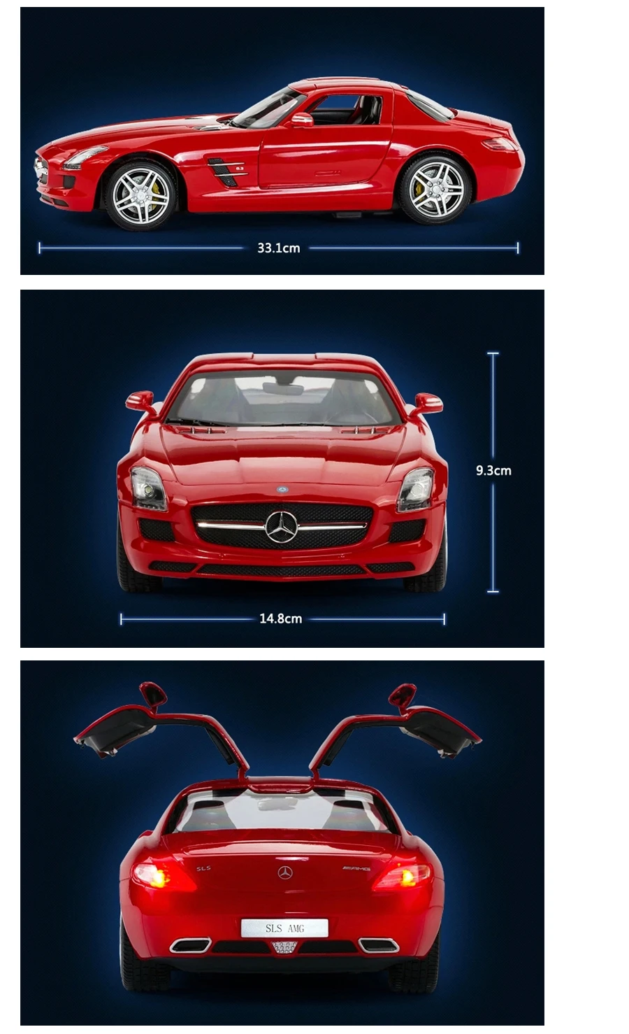 Rastar SLS RC автомобиль 1:14 Игрушки на пульте дистанционного управления модель гоночной машины оригинальная официальная машина игрушки для мальчиков Рождественский подарок