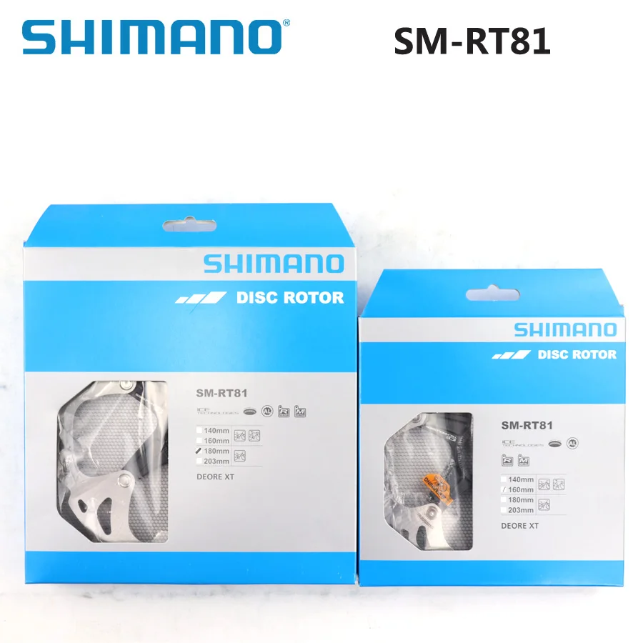 Shimano Deore XT SM RT81 Гидравлический дисковый тормоз ротор Центральный замок Ice Tec MTB