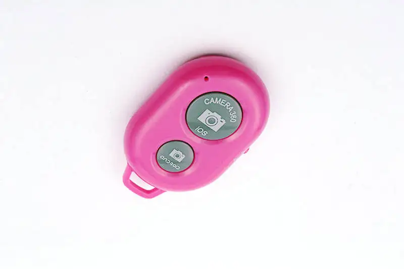 rose red JOYTOP беспроводной Bluetooth пульт дистанционного спуска затвора камеры затвора селфи Автоспуск таймер для iPhone для samsung для Xiaomi Android - Цвет: rose red