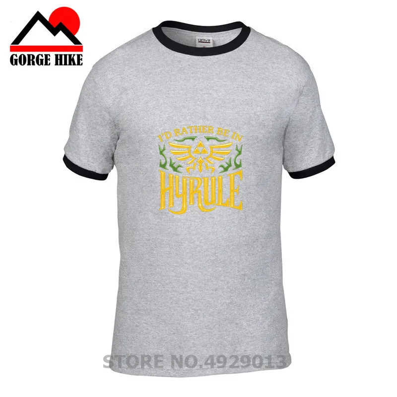 Blusas mujer de moda футболка с легендарным логотипом надписью I 'd Father be in Hyrule Legend of Zelda