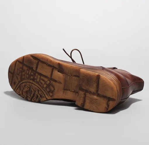 2016 Осень Мода мужская Обувь Кожаные Ботинки Плоский Каблук Зашнуровать Oxfords