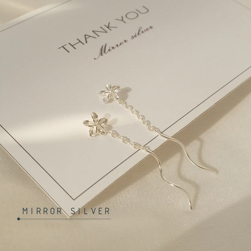 Womens Earrings Flowers 925 Sterling Silver Charm Jewelry 2018 New Fashion Modern Christmas Kids Earring Lover Gift Dropshipping | Украшения