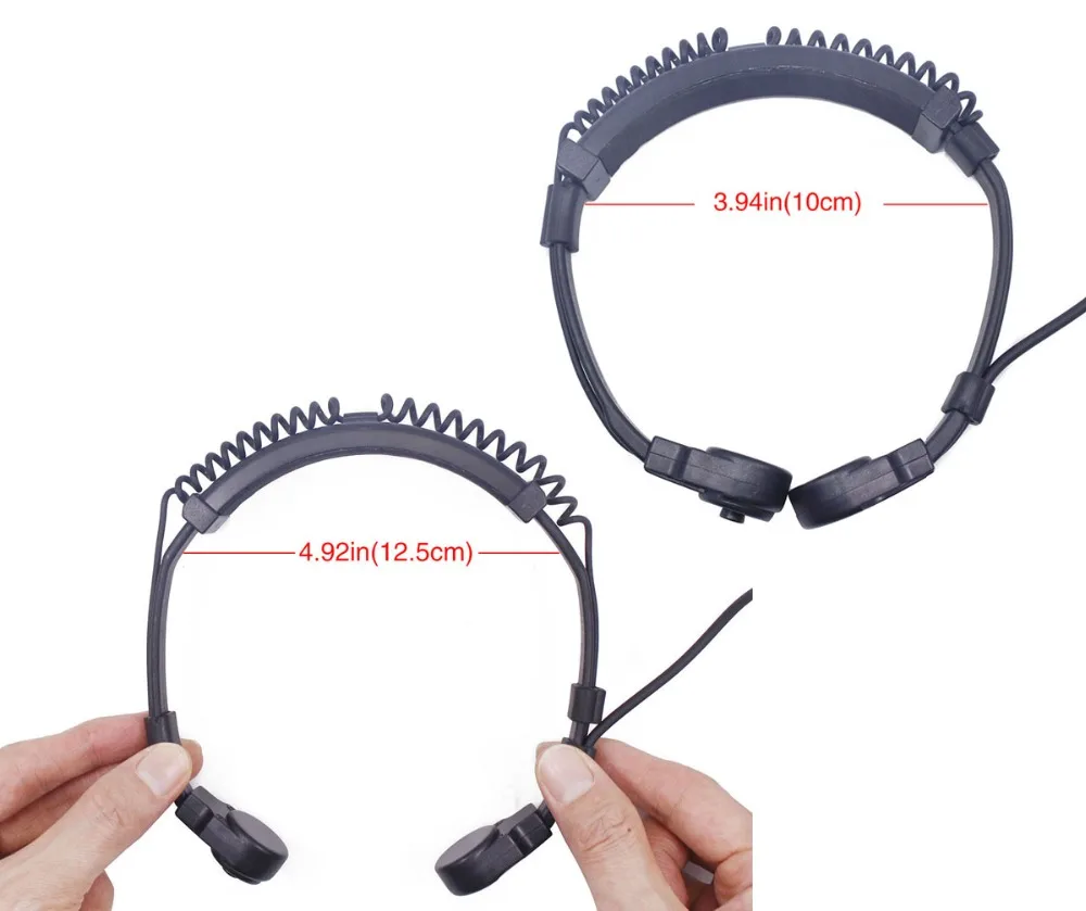 Extendable Throat Microphone Mic Earpiece Headset for CB Radio BAOFENG UV-5R GT-3 BF-888S Series TYT Wouuxn Ham Walkie Talkie | Мобильные