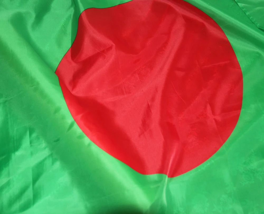Red sun Indoor Outdoor 3x5FeeT 90*150cm Hanging Bangladesh flag International Banner Dhaka NN090 | Дом и сад