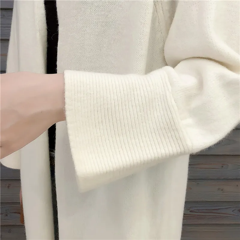 2019 Women Solid Sweater V Neck Knitted Female Cardigans Slim Casual Khaki |