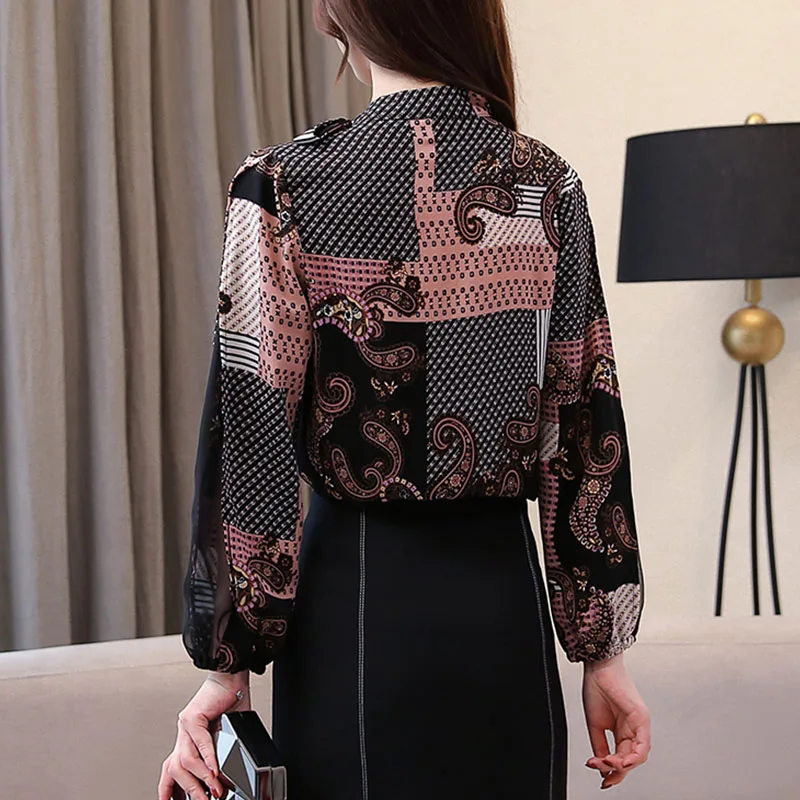 Летние женские винтажные блузки с прозрачными длинными рукавами фонариками и