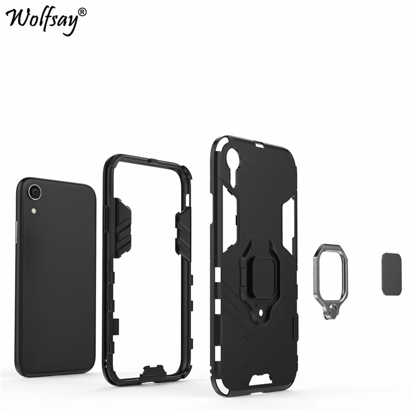 Автомобильный Магнитный защитный чехол для Funda iphone XR 6 1 "360 палец кольцо Celular