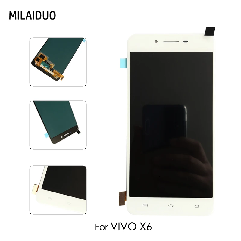 AMOLED для VIVO X6 ЖК-дисплей OLED сенсорный экран дигитайзер полная сборка Замена 5 2