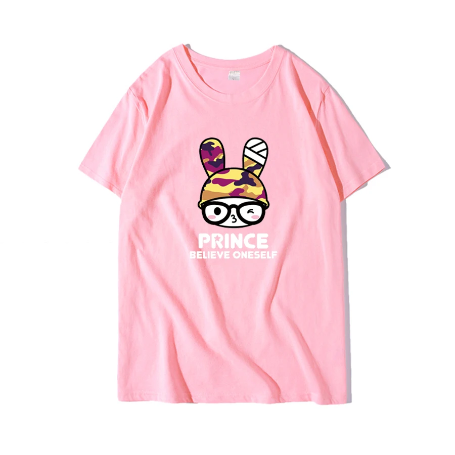 Повседневная футболка с кроликом из мультфильма для женщин женская Harajuku Мужская