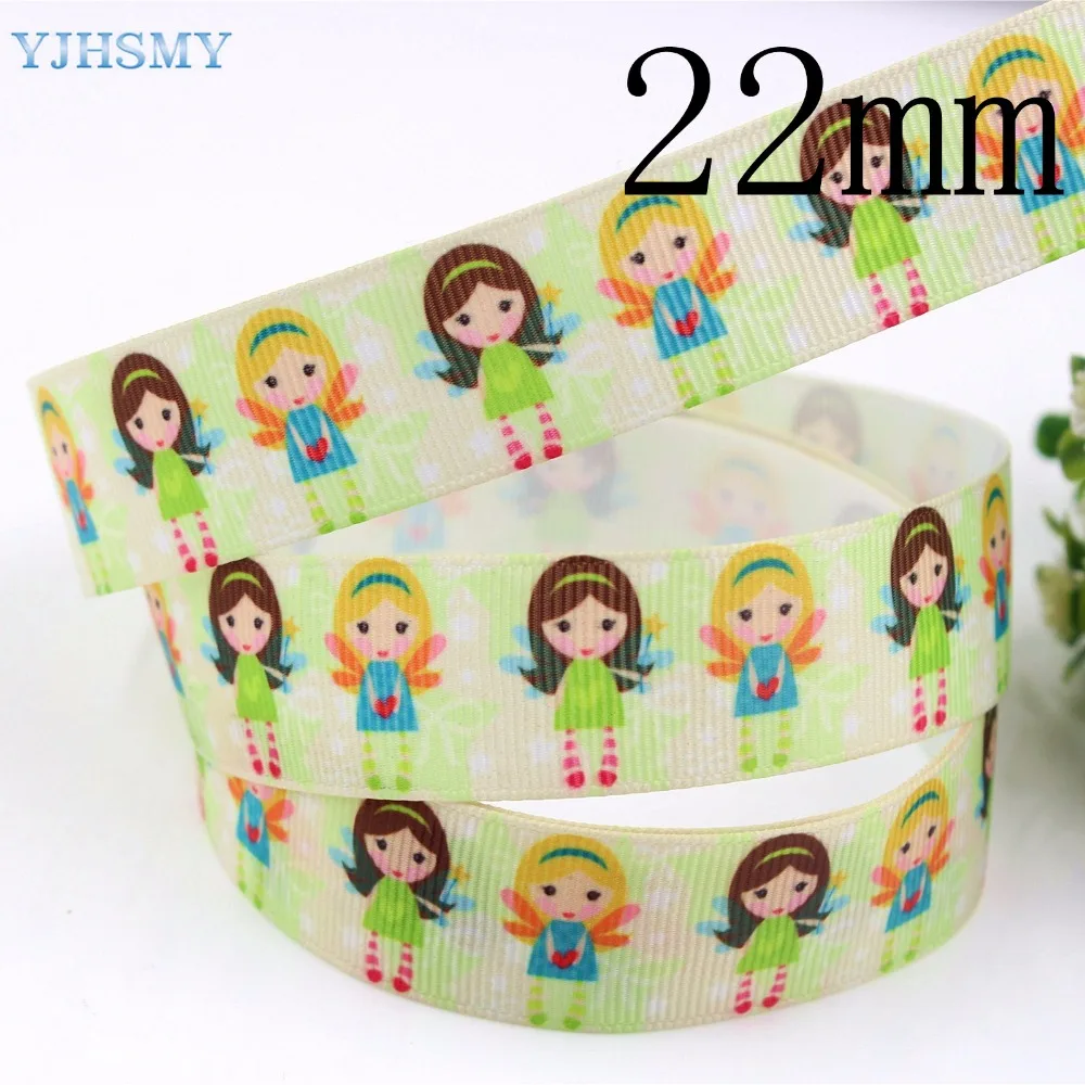YJHSMY F-17504-950 22 мм 10 ярдов мультфильм ленты термопечать grosgrain Свадебные аксессуары DIY