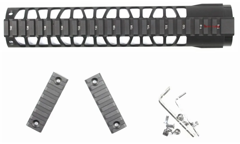 Тактический AR15 M4 KeyMod 10 дюймов винтовка Длина Свободный плавающий OnePiece Handguard Rail Mount