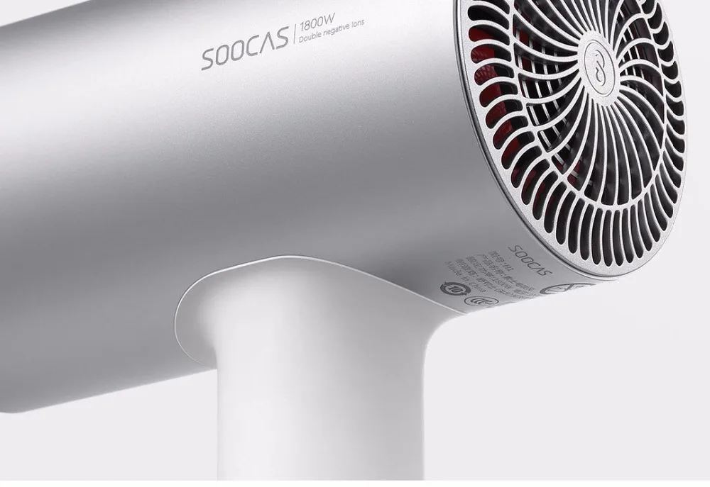 Xiaomi Youpin Soocas H3s фен алюминиевый 1800 Вт анион быстросохнущие инструменты для волос горячий и холодный уход за волосами можно отрегулировать