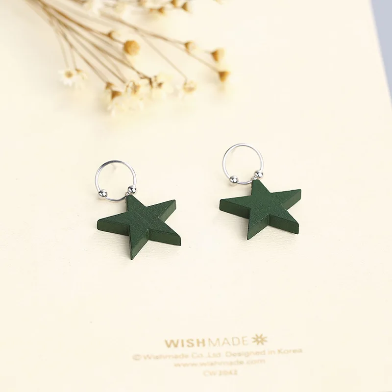 

L&P New Fashion Star 925 Sterling Silver Drop Earrings For Women,Fine Jewelry Wholesale Birthday Gift Hot Sale