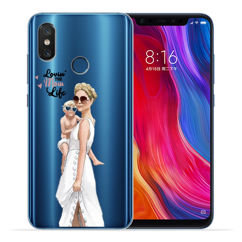 Супер мама папа для маленьких девочек чехол для телефона для Xiaomi Redmi Примечание 7 4X 4A 5A 5 Plus 4X 5A 5 6 iPad Pro 6 6A 6Pro 5X6X8 A2 Lite