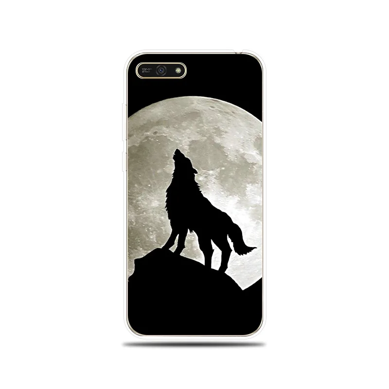 Wild Wolf Pattern Silicone Phone Case For Couqe Huawei Honor 5A 6X 7X Cover Funda 7A 7C 7S 8 9 Lite 10 Soft |