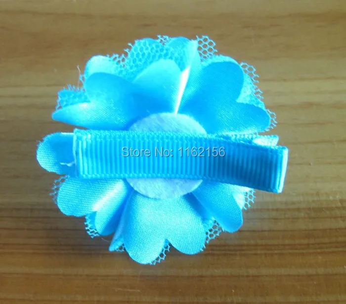 70 шт./лот 2 &quotмини атласные и сетчатые заколки для волос с цветком из ленты