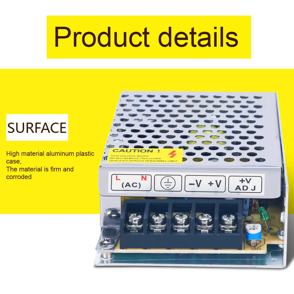 5A 60 Вт DC Мощность Трансформаторы 12 В AC100 240 S 120 светодиодный Drive switc Питание адаптер