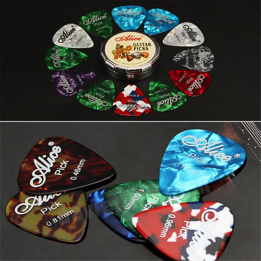 12 шт. акустическая электрическая гитара Pick s Guitarra Variety Pack целлюлоидная Plectrum
