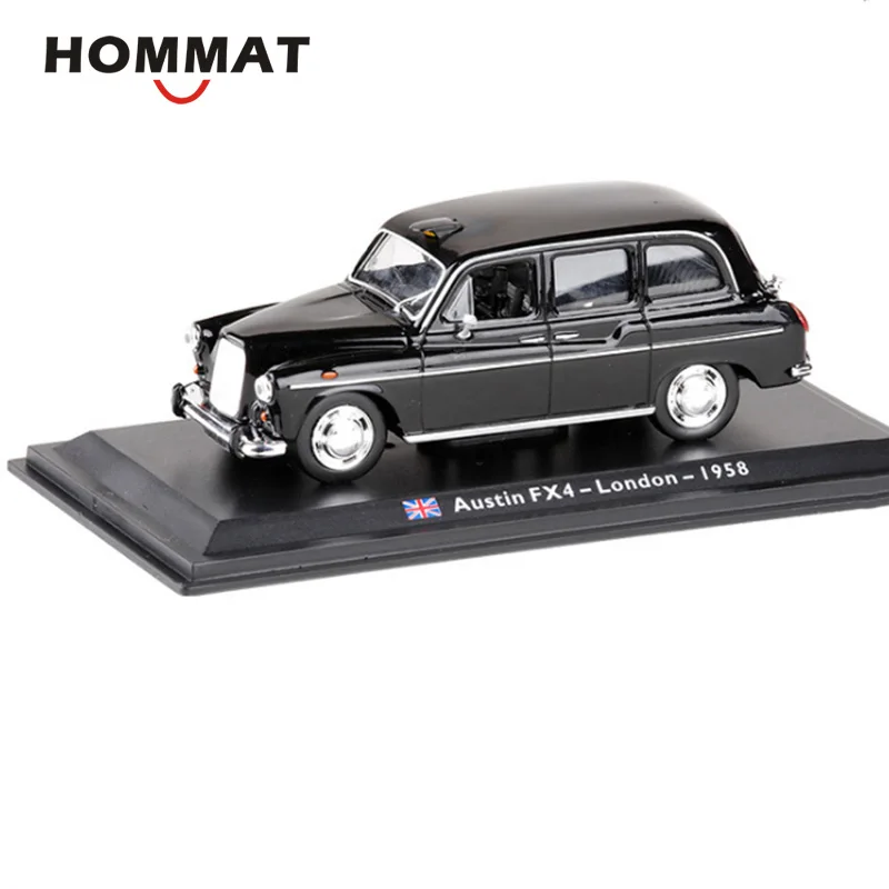 HOMMAT Симуляция 1:43 Винтажный Лондонский такси-кэб Austin FX4 1958 года из сплава литьевого модельного автомобиля коллекции игрушек Рождественский подарок