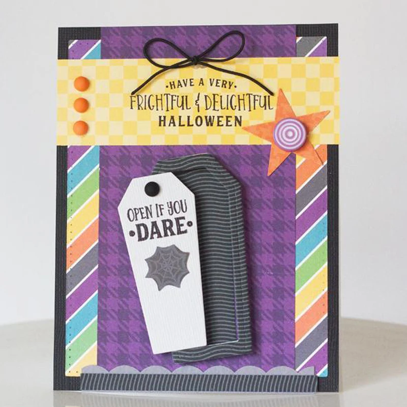 FRIGHT ФЭСТ Хэллоуин металлические Вырубные штампы для DIY скрапбукинга альбом