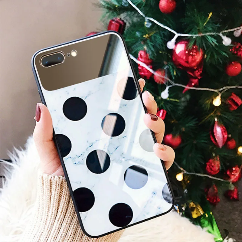 Цветочное зеркало леопард стеклянный чехол для iPhone XR XS MAX X 8 Plus 7 чехлы из