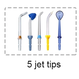 5 jet tips 12 шт. водоимпульсный водный пик Nicefeel Flycat наконечники распылителя Сменные сопла Стоматологический Ирригатор ирригатор полости рта гигиенические аксессуары - Цвет: 5 jet tips