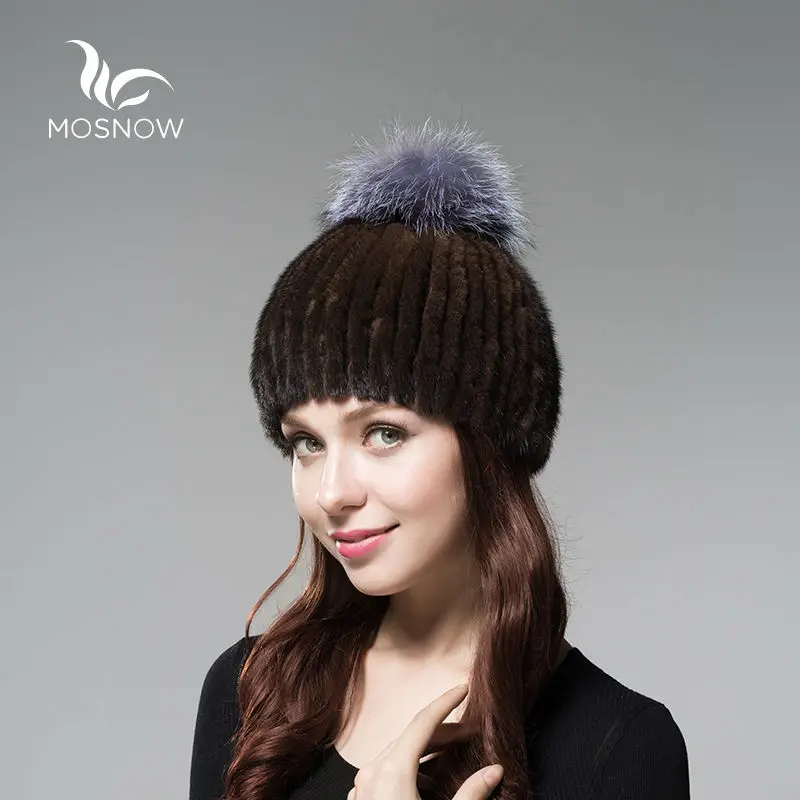 Новинка 2019 года меховые зимние шапки из натуральной норки для женщин плотная