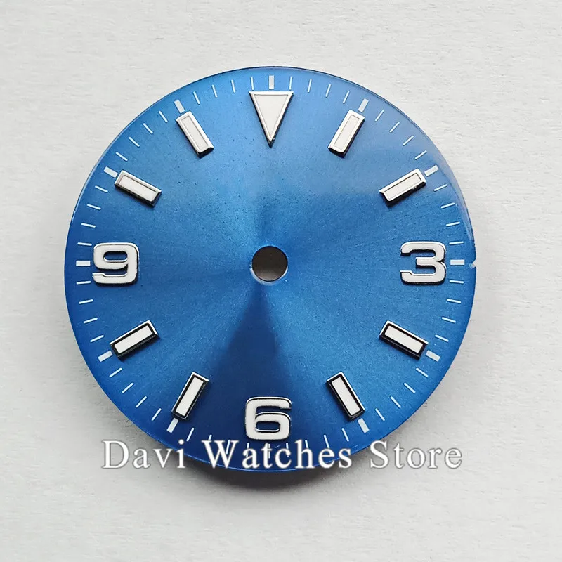 Blue dial B2 Светящийся 29 мм Bliger/стерильный циферблат для часов ETA 2836/2824 2813/3804 Miyota 82 серия механизм - Цвет: Blue dial B2