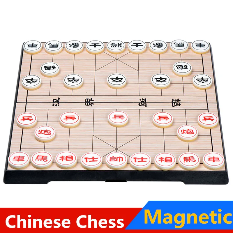 Бесплатная доставка 2018 портативный китайский Шахматный набор магнитная