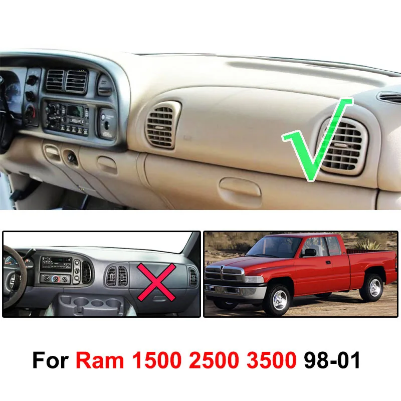 Крышка приборной панели коврик для Солнцезащитный ковер крышка Dodge Ram 1500 2500 3500 1998