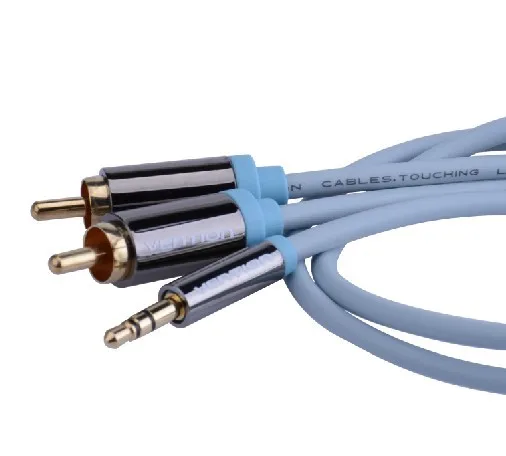 Vention 3 5 мм RCA аудио кабель Jack к 2 Aux для домашнего кинотеатра DVD VCD iPhone наушники hifi rca 1