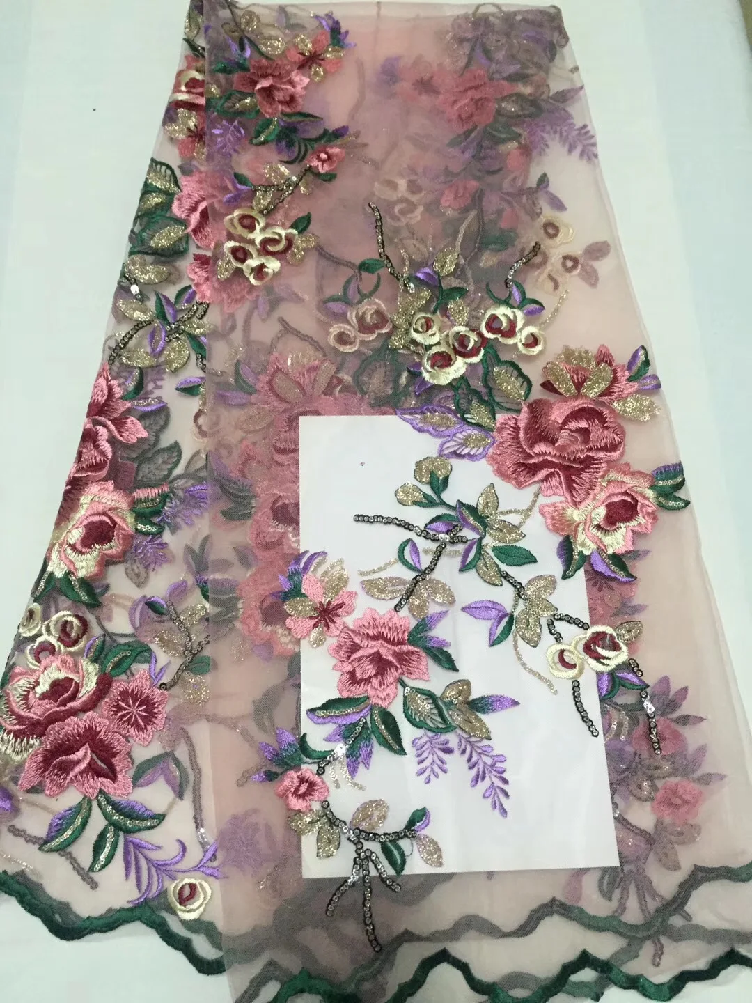 

CD2100 Embroidered African Tulle Lace fabric for party dress,2018 New arrival African net mesh lace fabric wholesale and retail