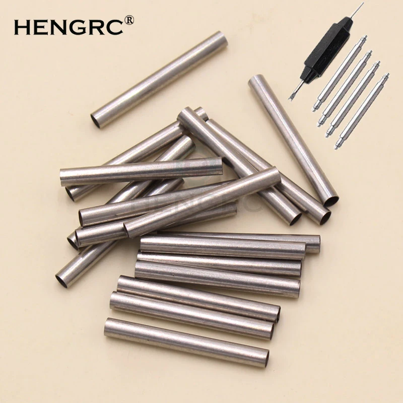 Watch Band Metal Stainless Steel Tube 20mm 22mm 24mm Watch Strap Accessories 4pcs/Set And Tool Spring Bar For Panerai