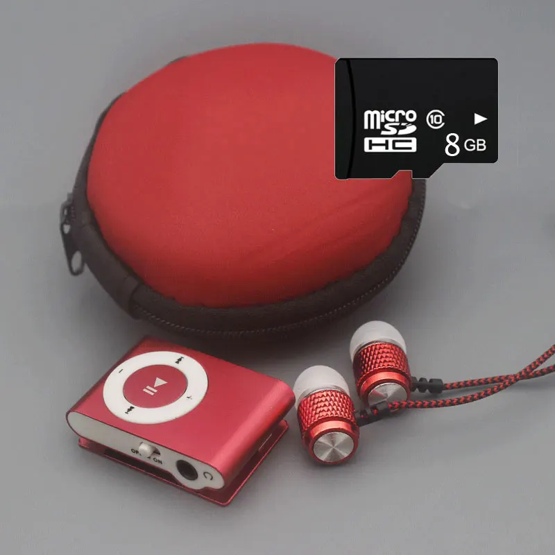 MP3 цветной мини Mp3 музыкальный плеер Micro TF слот для карты USB спортивный порт с