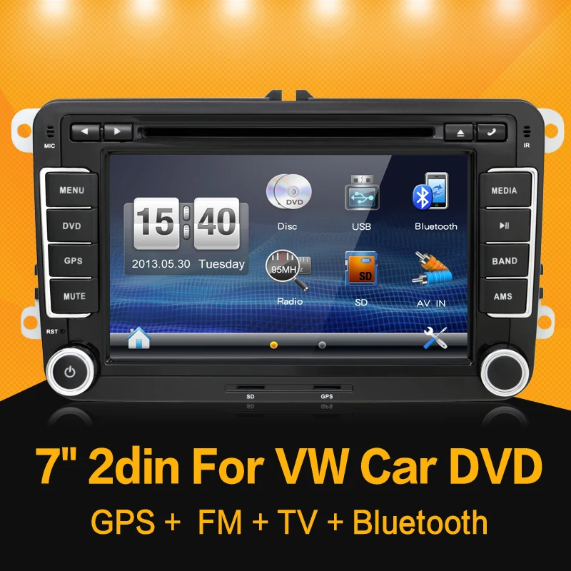 2 DIN 7 ''автомобильный dvd плеер для VW GOLF JETTA POLO TOURAM PASSAT B6 с gps сенсорным экраном