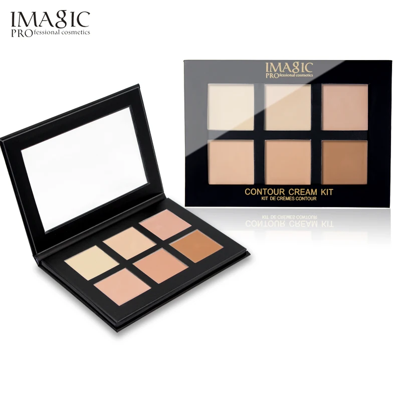 IMAGIC новые корректор для лица набор палитр Pro Макияж палитра 6 цветов тональный