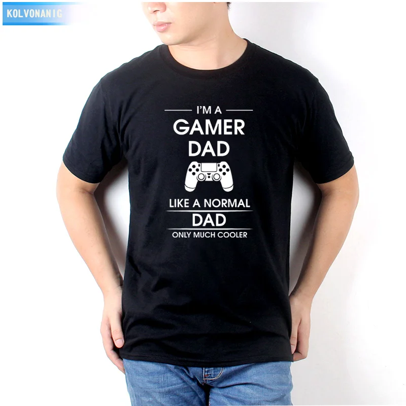 2021 летние платья одежда для мужчин я геймер папа Fathers DAY Gift футболка с принтом игр