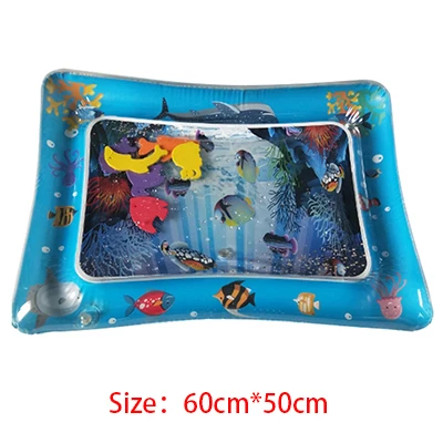 B 60X50CM Надувное детское водяное сиденье младенческий животик время игровой коврик малыш забавная подвижная игра центр для сенсорной стимуляции мотора - Цвет: B 60X50CM