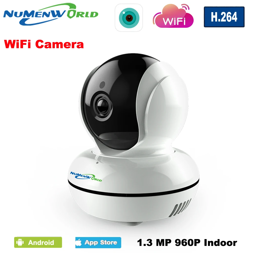 Умная Wi Fi IP камера ночного видения беспроводная безопасности 1080P 960P