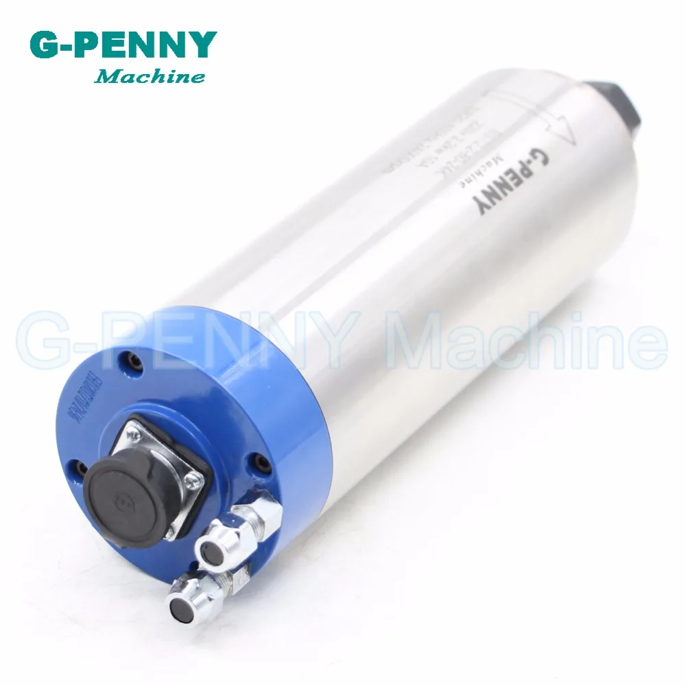 G-PENNY 2.2KW ER20 мотор шпинделя с водяным охлаждением CNC 80x230 мм 220 В/380 В 4 подшипника и 80 мм алюминиевый круглый кронштейн шпинделя